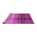 Sideview of Machine Washable Abstract Purple Modern Area Rugs, wshabs3282pur