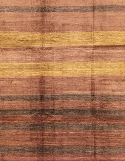 Machine Washable Abstract Orange Rug, wshabs3282