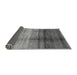 Sideview of Abstract Gray Modern Rug, abs3282gry