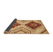 Sideview of Abstract Orange Modern Rug, abs3283