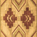 Square Abstract Brown Modern Rug, abs3283brn