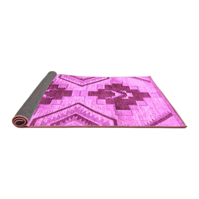 Sideview of Abstract Purple Modern Rug, abs3283pur