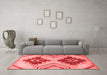 Modern Red Washable Rugs