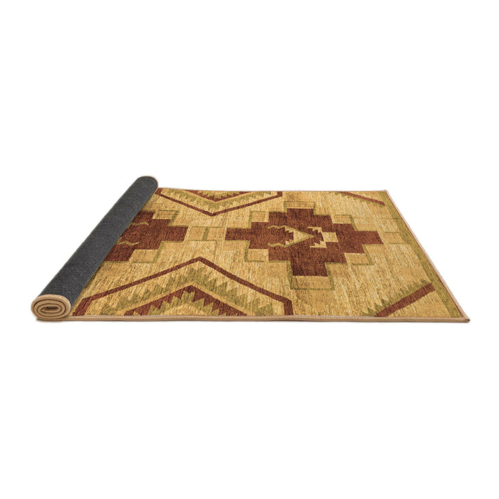 Sideview of Abstract Brown Modern Rug, abs3283brn