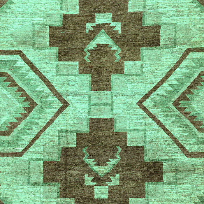 Abstract Turquoise Modern Rug, abs3283turq