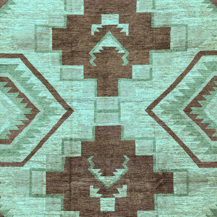 Machine Washable Abstract Light Blue Modern Rug, wshabs3283lblu