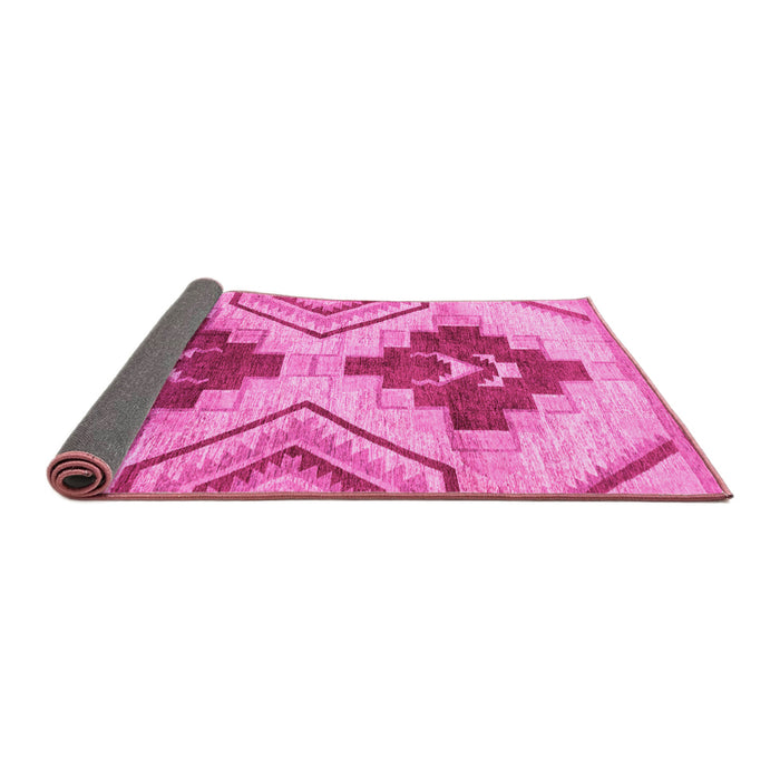 Sideview of Abstract Pink Modern Rug, abs3283pnk