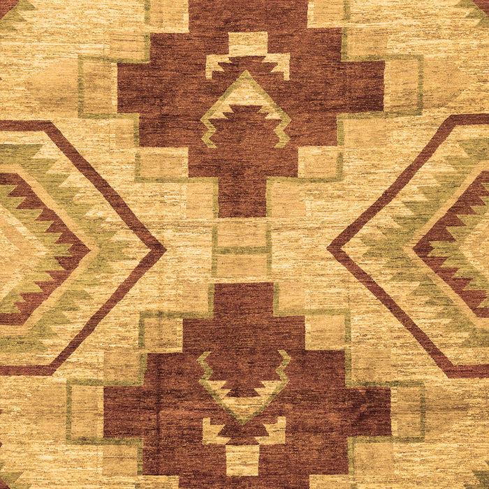 Machine Washable Abstract Brown Modern Rug, wshabs3283brn