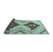 Sideview of Abstract Light Blue Modern Rug, abs3283lblu