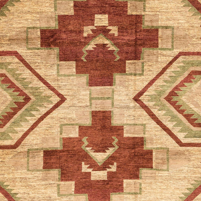 Machine Washable Abstract Orange Rug, wshabs3283