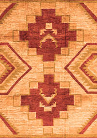 Abstract Orange Modern Rug, abs3283org