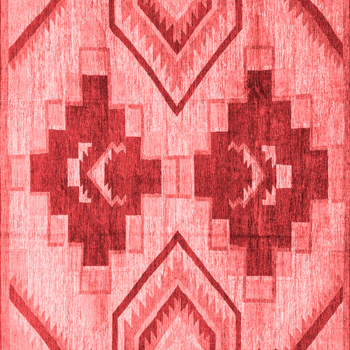 Machine Washable Abstract Red Modern Rug, wshabs3283red