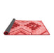 Abstract Red Modern Area Rugs