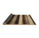 Sideview of Abstract Bakers Brown Modern Rug, abs3284