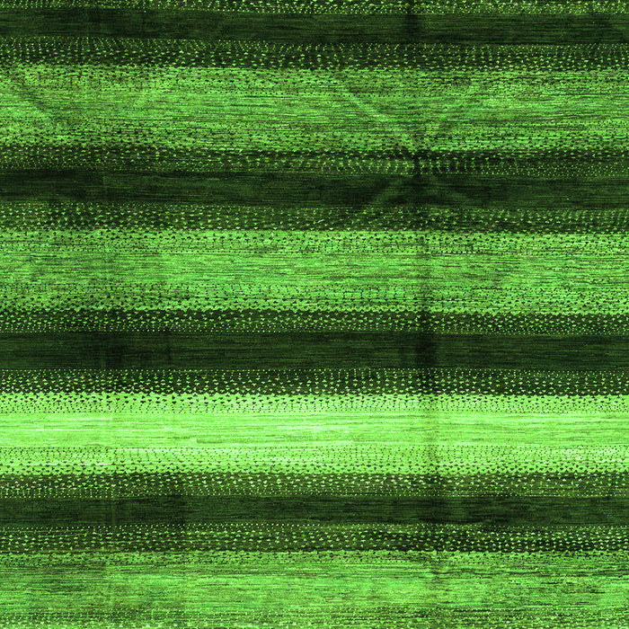 Machine Washable Abstract Green Modern Area Rugs, wshabs3284grn
