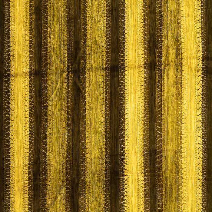 Square Machine Washable Abstract Yellow Modern Rug, wshabs3284yw