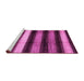 Sideview of Machine Washable Abstract Pink Modern Rug, wshabs3284pnk