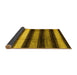 Sideview of Abstract Yellow Modern Rug, abs3284yw