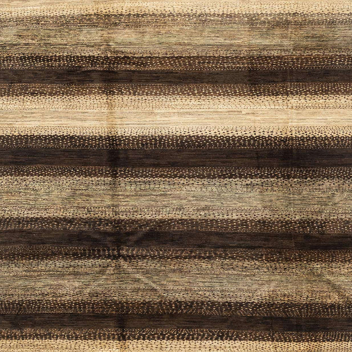 Machine Washable Abstract Bakers Brown Rug, wshabs3284