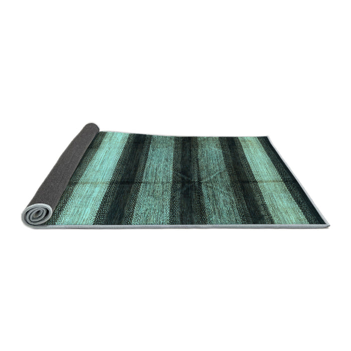 Sideview of Abstract Light Blue Modern Rug, abs3284lblu