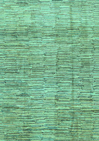 Abstract Turquoise Modern Rug, abs3285turq