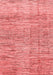 Abstract Red Modern Area Rugs