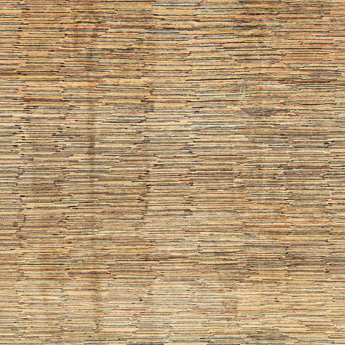 Square Machine Washable Abstract Light Brown Rug, wshabs3285