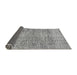 Sideview of Abstract Gray Modern Rug, abs3285gry