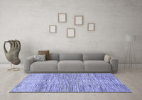 Machine Washable Abstract Blue Modern Rug, wshabs3285blu