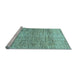 Sideview of Machine Washable Abstract Light Blue Modern Rug, wshabs3285lblu