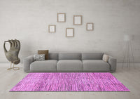 Machine Washable Abstract Purple Modern Rug, wshabs3285pur