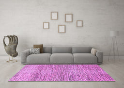 Machine Washable Abstract Purple Modern Area Rugs in a Living Room, wshabs3285pur