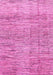 Machine Washable Abstract Pink Modern Rug, wshabs3285pnk