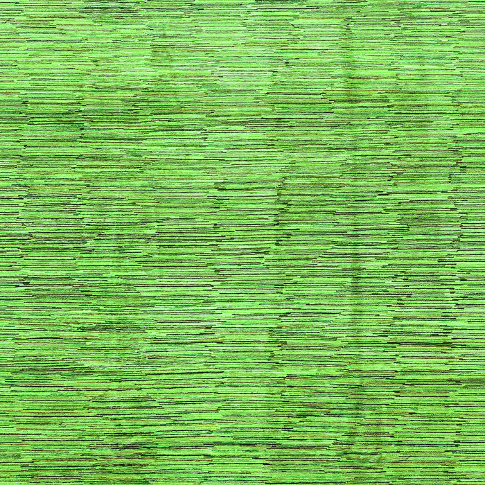 Square Machine Washable Abstract Green Modern Area Rugs, wshabs3285grn