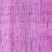 Square Abstract Purple Modern Rug, abs3285pur