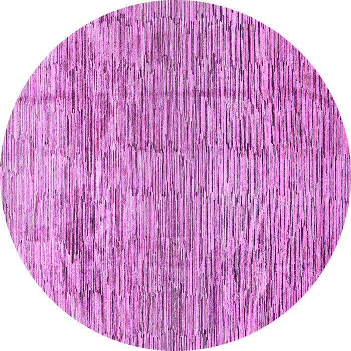 Round Machine Washable Abstract Purple Modern Area Rugs, wshabs3285pur