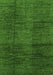 Machine Washable Abstract Green Modern Area Rugs, wshabs3286grn