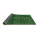 Sideview of Abstract Emerald Green Modern Rug, abs3286emgrn