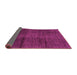 Sideview of Abstract Pink Modern Rug, abs3286pnk