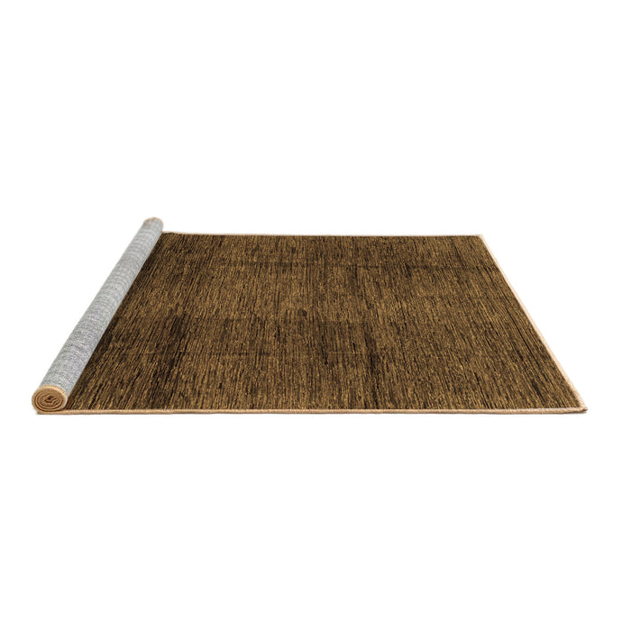 Sideview of Machine Washable Abstract Brown Modern Rug, wshabs3286brn