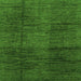 Square Abstract Green Modern Rug, abs3286grn