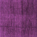 Square Machine Washable Abstract Purple Modern Area Rugs, wshabs3286pur