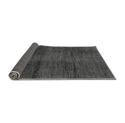 Sideview of Abstract Gray Modern Rug, abs3286gry