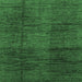 Square Abstract Emerald Green Modern Rug, abs3286emgrn