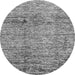 Round Abstract Gray Modern Rug, abs3287gry