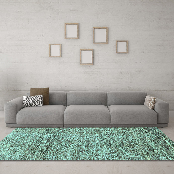Machine Washable Abstract Light Blue Modern Rug in a Living Room, wshabs3287lblu