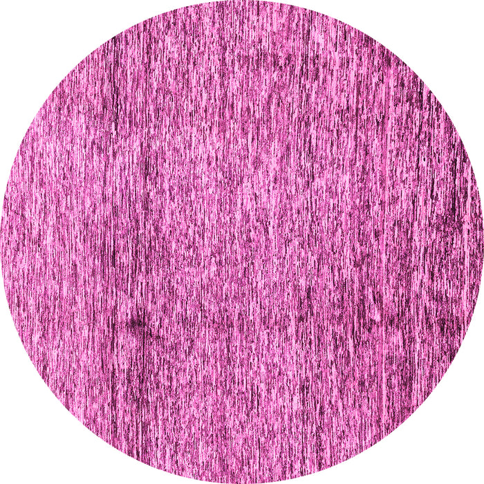Round Abstract Pink Modern Rug, abs3287pnk