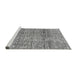 Sideview of Machine Washable Abstract Gray Modern Rug, wshabs3287gry