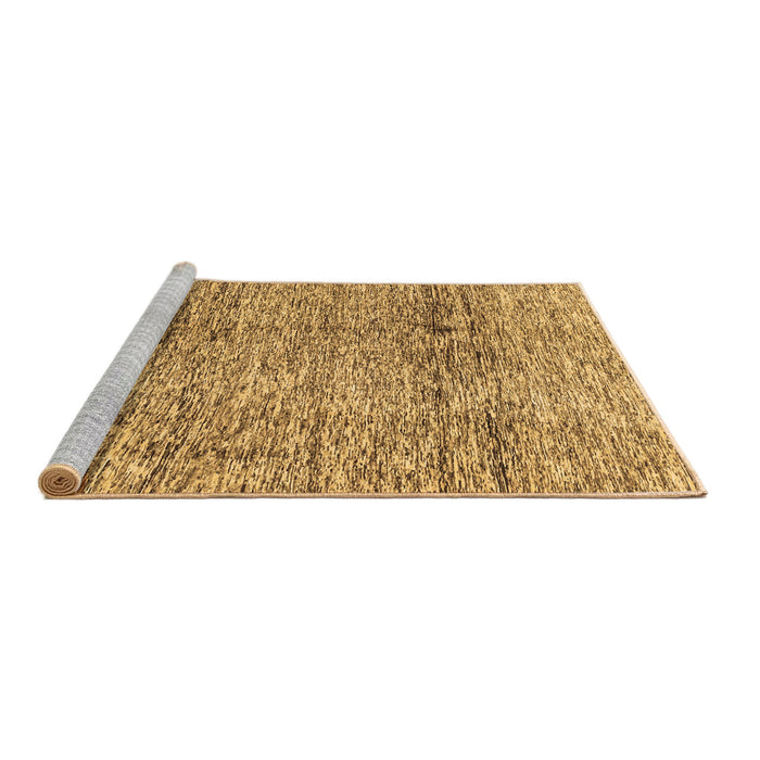 Sideview of Machine Washable Abstract Brown Modern Rug, wshabs3287brn