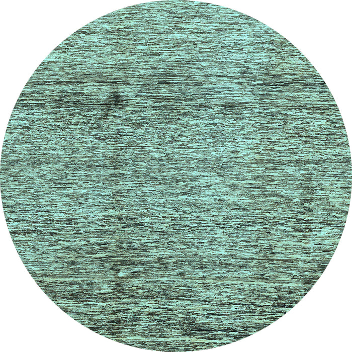 Round Abstract Light Blue Modern Rug, abs3287lblu